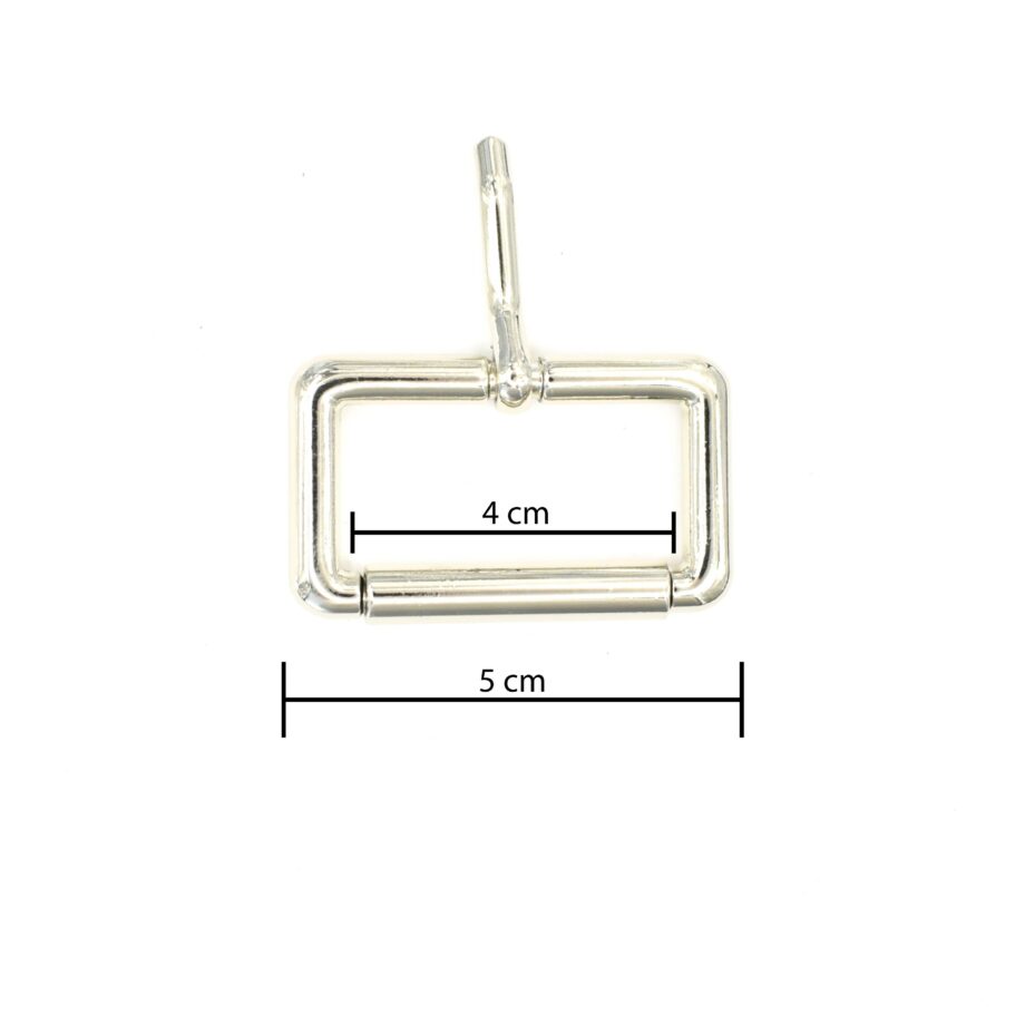 Fibbia a rullo in zama 4 cm